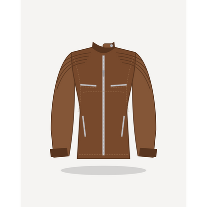 Thunder Ride in Brown with Silver hardware — custom women's leather jacket by Arian Leather